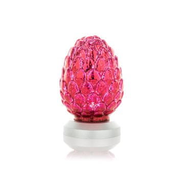 Evviva Okrasni storž z led lučko h12cm / več barv / steklo