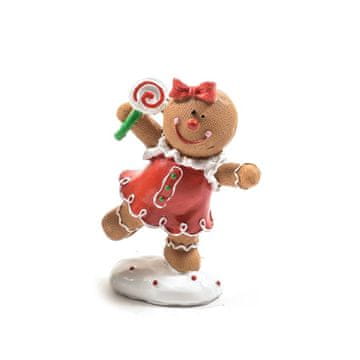 Mhome Novoletna figura Medenjak 10x5xh14cm / pvc