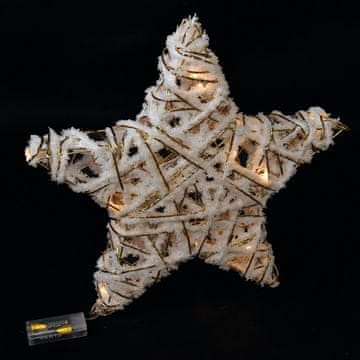 Mhome Novoletno drevesce Zvezda 40cm / 15 led lučk / kovina