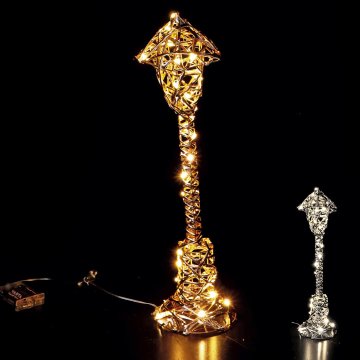 StarDeco Svetilnik h50cm / 30 LED lučk / več barv /kovina, PVC