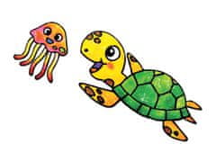 AMOS Komplet barv za steklo AMOS Glass Deco, 6x10,5 ml + šablone