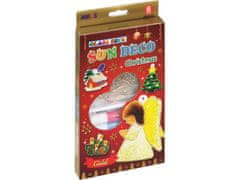 AMOS Božični set barv za vitraž AMOS Glass Deco Sun Deco Christmas, 6x10,5 ml + 6 šablon
