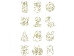 AMOS Božični set barv za vitraž AMOS Glass Deco Sun Deco Christmas, 10x10,5ml + 12 šablon