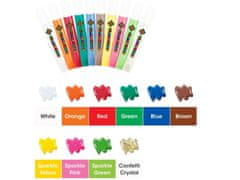 AMOS Božični set barv za vitraž AMOS Glass Deco Sun Deco Christmas, 10x10,5ml + 12 šablon