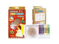 AMOS Božični set barv za vitraž AMOS Glass Deco Sun Deco Christmas, 6x10,5 ml + 6 šablon