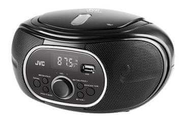 JVC RD-E221B Boombox črni radio predvajalnik