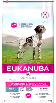 shumee EUKANUBA suha hrana za pse za delo in vzdržljivost 15 kg