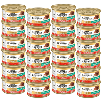 shumee GOURMET GOLD Slana govedina s paradižnikom - mokra hrana za mačke - 48 x 85 g