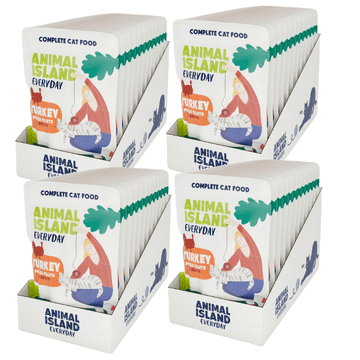 shumee Mokra hrana za mačke ANIMAL ISLAND puranji file za mačke 4x12x85g