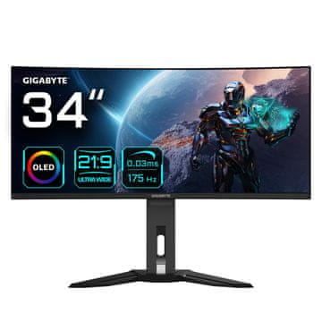 shumee GIGABYTE LED 34 MO34WQC 175Hz monitor