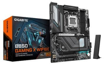 Gigabyte GIGABYTE B850 GAMING X WIFI6E Matična plošča - AMD Ryzen 9000 serije CPU, 12+2+2 fazni digitalni VRM, do 8200MHz DDR5 (OC), 1xPCIe 5.0 + 2xPCIe 4.0 M.2, 2.5LAN, WIFI 6E, USB 3.2 Gen 2x2