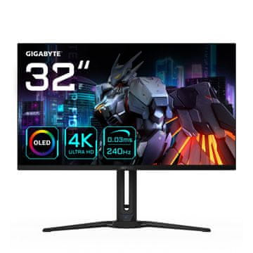 shumee GIGABYTE OLED 31,5-palčni FO32U2 240 Hz monitor