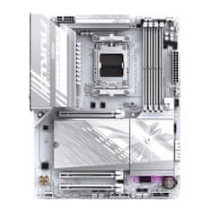 Gigabyte GIGABYTE B850 AORUS ELITE WIFI7 ICE Matična plošča - AMD Ryzen 9000 serije CPU-ji, 12+2+1 fazni digitalni VRM, do 8200MHz DDR5 (OC), 1xPCIe 5.0 + 2xPCIe 4.0 M.2, 2.5 LAN, WIFI 7, USB 3.2 Gen 2x2
