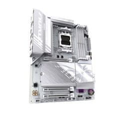 Gigabyte GIGABYTE B850 AORUS ELITE WIFI7 ICE Matična plošča - AMD Ryzen 9000 serije CPU-ji, 12+2+1 fazni digitalni VRM, do 8200MHz DDR5 (OC), 1xPCIe 5.0 + 2xPCIe 4.0 M.2, 2.5 LAN, WIFI 7, USB 3.2 Gen 2x2