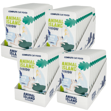 shumee ANIMAL ISLAND file bele ribe za mačke 48 x 85 g