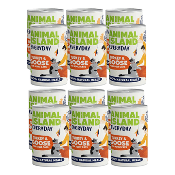 shumee ANIMAL ISLAND puran in gos za mačke 12 x 400 g