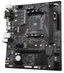 Gigabyte GIGABYTE A520M S2H Matična plošča - Podpira AMD Ryzen 5000 serijo AM4 CPU-jev, 4+3 fazni čisti digitalni VRM, do 5100MHz DDR4 (OC), PCIe 3.0 x4 M.2, GbE LAN, USB 3.2 Gen 1