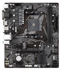 Gigabyte GIGABYTE A520M S2H Matična plošča - Podpira AMD Ryzen 5000 serijo AM4 CPU-jev, 4+3 fazni čisti digitalni VRM, do 5100MHz DDR4 (OC), PCIe 3.0 x4 M.2, GbE LAN, USB 3.2 Gen 1