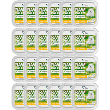 shumee VetExpert Raw Paleo puranja pašteta Mini Puppy 24x150g
