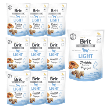 shumee Brit Care Dog Functional Snack LIGHT Rabbit 10x150g