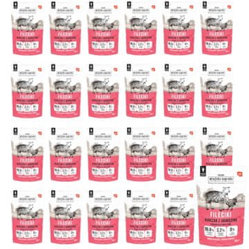 shumee COUNTRY FARM Piščančji in jagnječji fileji - mokra hrana za mačke - 24 x 85 g