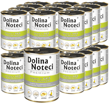 shumee Dolina Noteci Premium mokra hrana za pse z gosjo in krompirjem, 24 x 400 g pločevinka