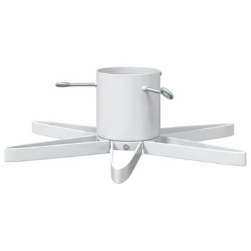 Vidaxl Stojalo za božično drevo 1.73 Bela 49 x 49 x 15,5 cm Jeklo