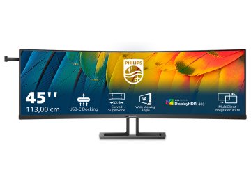 Philips 45B1U6900C 44,5" VA Dual QHD USB-C PD ukrivljen monitor