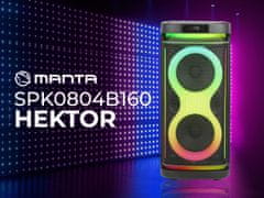 Manta SPK0804B160 HEKTOR prenosni KARAOKE zvočnik + mikrofon, daljinec