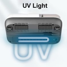 Netscroll Globinski sesalnik za vzmetnice in zofe z UV‑ dezinfekcijsko lučko, uniči bakterije in pršice na površinah, brezžičen, HEPA filter, lahek in tih, Vacsy