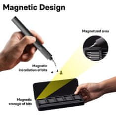 HOTO HOTO električni izvijač s 25 nastavki, 350 mAh, USB-C