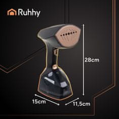 Ruhhy 2v1 2000W parni likalnik za oblačila 360ml