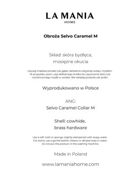 shumee Selvo karamelni ovratnik M