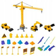 Kruzzel Ustvarjalni komplet za gradnjo iz kinetičnega peska 750g v škatli