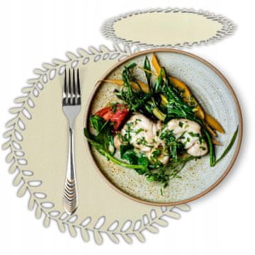 shumee DEKORATIVNA PODLOGA ZA KUHINJSKI KROŽNIK ZA MIZO POD FILCOM 36x36