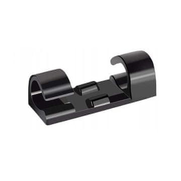 shumee ORGANIZATOR ZA KABLE NA TRAKU 20 KOS ČRN KD10081