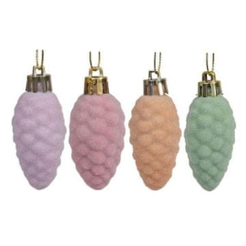 Rayher.	 Storži za božično drevo, žametni, 5cm, 4 kom