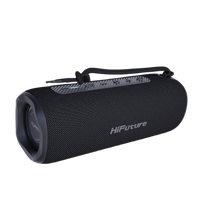 HiFuture ALPHA prenosni Bluetooth zvočnik 20W IPX7 vodoodporen, 12 h predvajanja, Bluetooth 5.3 TWS črn