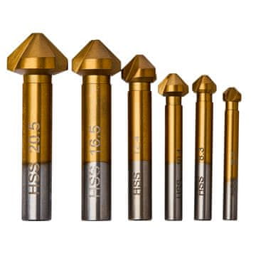 shumee Set 6 stožčastih rezkarjev za les KD983