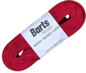 shumee Barts Pro Laces 305 cm povoščene hokejske vezalke (malina)