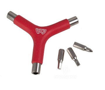 shumee Wicked Y-TOOL 3-v-1 valjčni ključ rdeč
