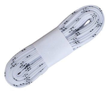 shumee Povoščene vezalke za hokejske drsalke 270 cm (bele)