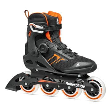 shumee Moški fitnes rolerji Rollerblade MACROBLADE 90 BOA črno oranžni 40,5-41