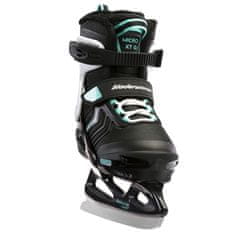 shumee Bladerunner MICRO XT ICE G Junior Adjustable Skates (Black/Light Teal) 36-40