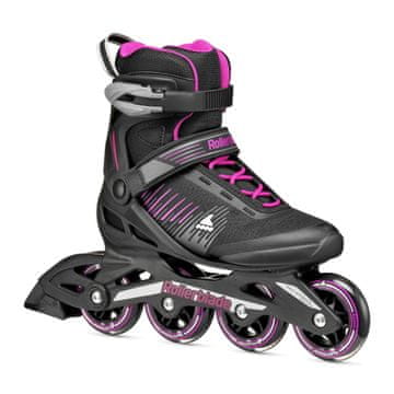 shumee Rollerblade ZETRABLADE W ženski rekreativni rolerji črni ciklama roza 40,5-41