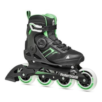 shumee Ženski fitnes rolerji Rollerblade MACROBLADE 90 BOA W black mint 36,5-37