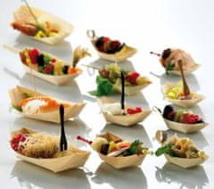 Euronova Čolniček za fingerfood leseni / 10x7cm / 100kos