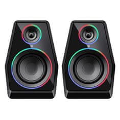 Defender Solar 10 2.0 gaming zvočniki RGB, USB/AUX/BT 5.3 (65940)