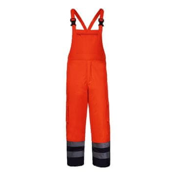 LAHTI HLAČE VIDNE PREŠITE Z NARAMNICAMI ORANŽNE L LAHTI L4110203