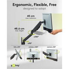 Goobay monitor 17"- 32" 9kg stenski nosilec